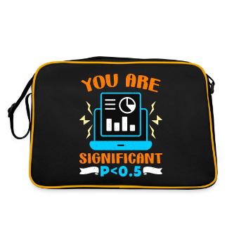 Data Analyst You Are Significant P < 0.5 Analyst - Retro Bag - black/gold - Back