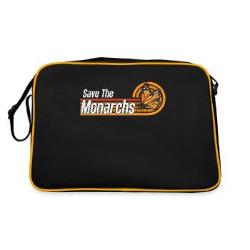 Milkweed Save The Monarch Butterfly Entomologist - Retro Bag - black/gold - Back