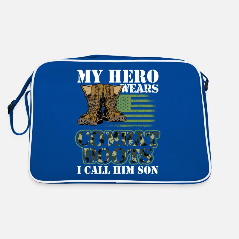 My Hero Wears Combat Boots I Call Him Son Retro Bag