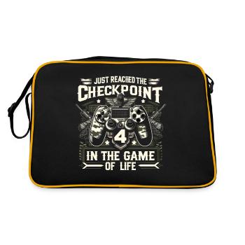 4 ans BDay Funny Gamer 4 Niveau 4 Ans Anniversaire - Sac Retro - noir/or - Dos
