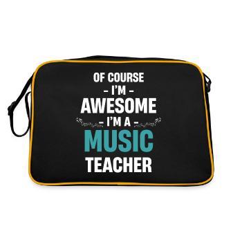 Of course I'm great, I'm - Retro Bag - black/gold - Back