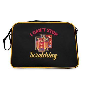 Je ne peux pas m’empêcher d’être drôle de joueur de loterie - Sac Retro - noir/or - Dos