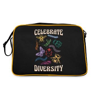 Les entomologistes célèbrent la diversité de la collection d’insectes - Sac Retro - noir/or - Dos