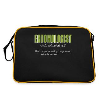 Entomologiste Hero Super Amazing collectionneur d’insectes - Sac Retro - noir/or - Dos