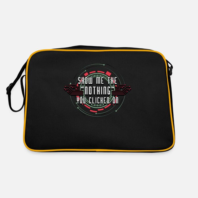 Cybersecurity Show Me The Nothing You Programming Retro Tasche