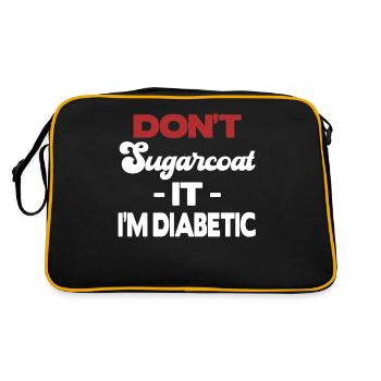 Ne l’édulcorez pas, je suis diabétique - Sac Retro - noir/or - Dos