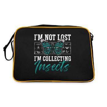 Entomologiste Je ne suis pas perdu, je suis chercheur sur les insectes - Sac Retro - noir/or - Dos