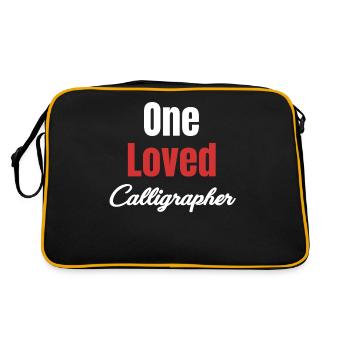 A Beloved Calligrapher Funny Craftsman - Retro Bag - black/gold - Back