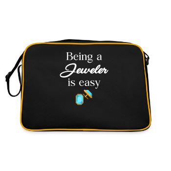 Être bijoutier, c’est facile diamants - Sac Retro - noir/or - Dos
