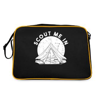 Pfadfinder Scout Me In - Retro Tasche - Schwarz/Gold - Hinten