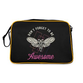 Les cigales n’oublient pas d’être des insectes cigales impressionnants - Sac Retro - noir/or - Dos