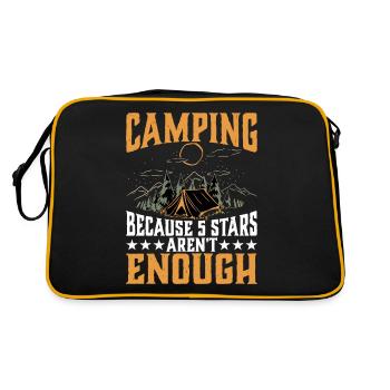 Camping parce que 5 étoiles ne suffisent pas 2 - Sac Retro - noir/or - Dos
