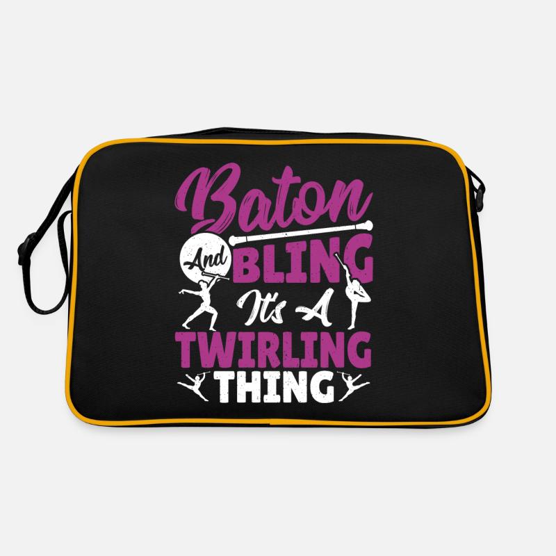 Baton Twirling Baton Twirler Gift Retro Bag