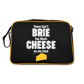 Il ne doit pas y avoir trop de fromage brie sur mon - Sac Retro - noir/or - Dos