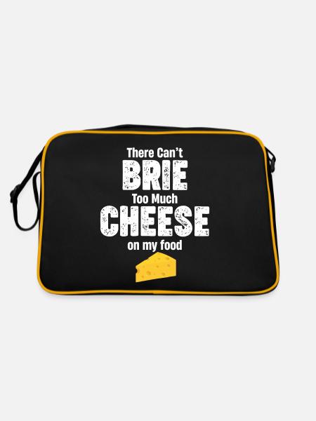 Il ne doit pas y avoir trop de fromage brie sur mon - Sac Retro - noir/or - Dos