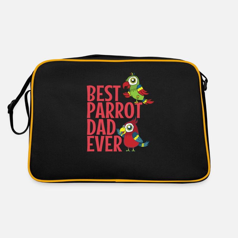 Best Parrot Dad Ever Tier Vogel Retro Tasche