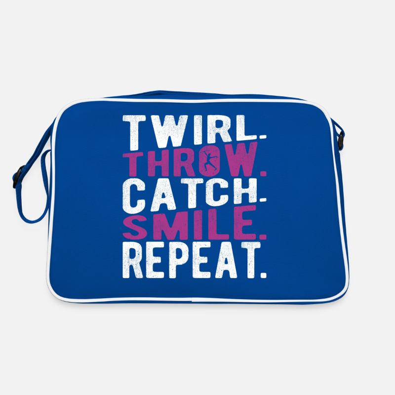 Baton Twirling Baton Twirler Geschenk Retro Tasche