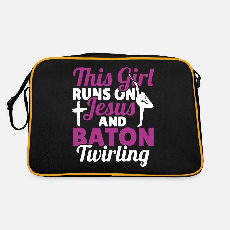 Baton Twirling Baton Twirler Gift Retro Bag