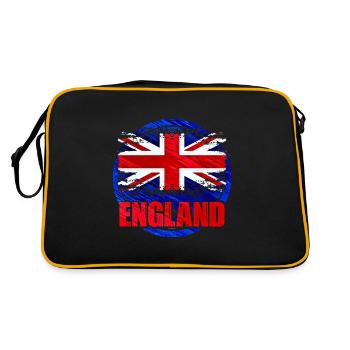 England - Retro Tasche - Schwarz/Gold - Hinten