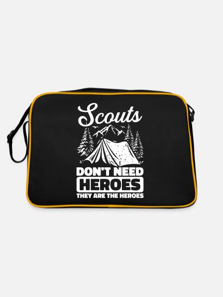 Scout - Retro Bag - black/gold - Back