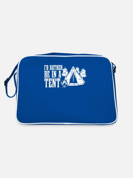 Pfadfinder - Retro Tasche - Blau/Weiß - Hinten