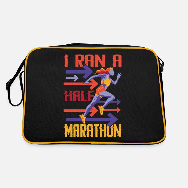 I Ran A Half Marathon Retro Tasche