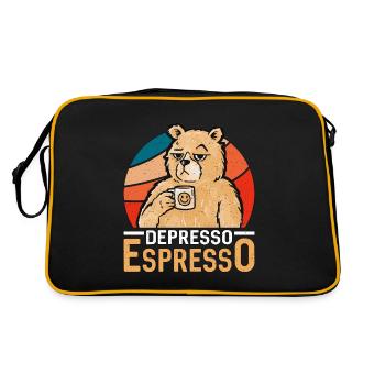 Espresso Depresso Espresso Coffee Drinker Latte - Retro Bag - black/gold - Back