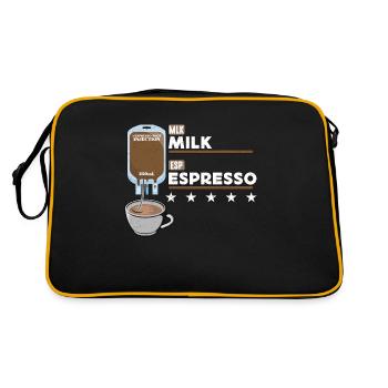 Espresso Milk Espresso Shot Injection Coffee Bean - Retro Bag - black/gold - Back