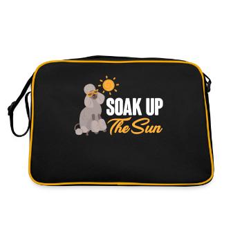 Profitez du soleil ! Bain de soleil en été - Sac Retro - noir/or - Dos