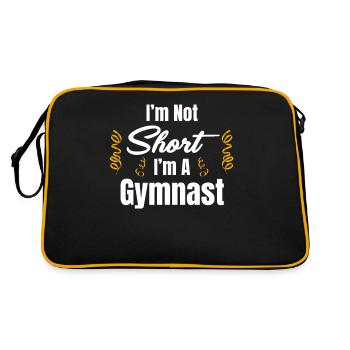I'm not small, I'm a gymnast, a - Retro Bag - black/gold - Back