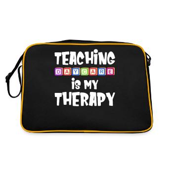 Les cours de maternelle sont mes - Sac Retro - noir/or - Dos