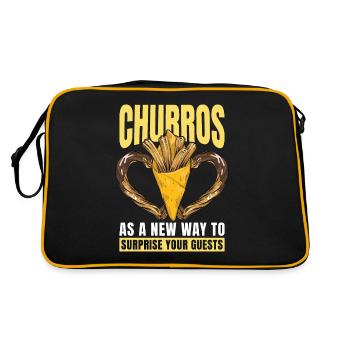 Les churros comme nouvelle façon de surprendre les churros à la cannelle - Sac Retro - noir/or - Dos