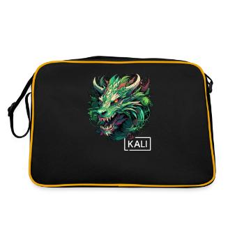 Dragon Kali Linux vert moderne pour les hackers - Sac Retro - noir/or - Dos