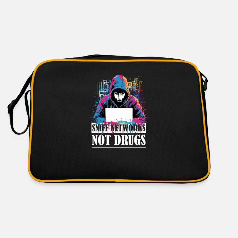 Ethical Hacker's Pride - Sniff Networks Not Drugs Retro Tasche