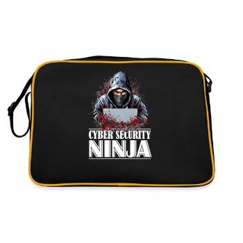 Ethical Hacker Pride: Cyber Security Ninja - Retro Bag - black/gold - Back