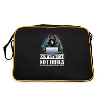 Ethical Hacker's Passion: Sniff Networks, Not - Retro Bag - black/gold - Back