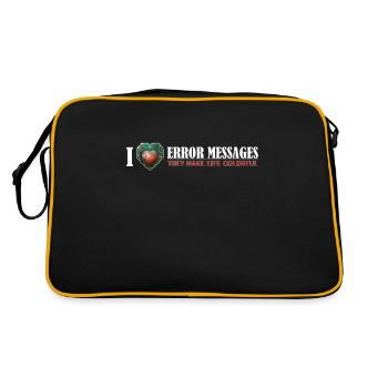 I Love Computer the Colorful World of Error - Retro Bag - black/gold - Back