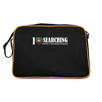 I Love Searching The Quest for the Elusive - Retro Bag - black/gold - Back