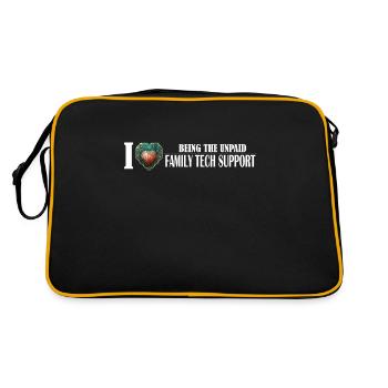 Unpaid Family Tech Support: The Love-Hate - Retro Bag - black/gold - Back