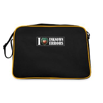 Embrace the Unknown: A Love for Unforeseen Errors - Retro Bag - black/gold - Back