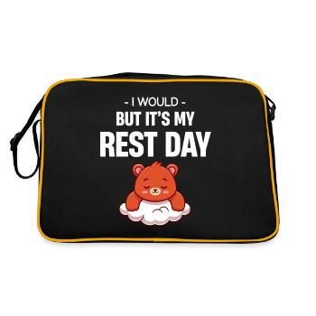 I'd do it, but it's my rest day fr-yay - Retro Bag - black/gold - Back