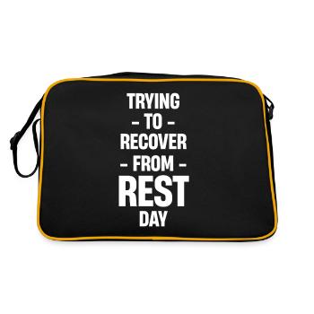 Trying to recover from rest days Fr-yay - Retro Bag - black/gold - Back