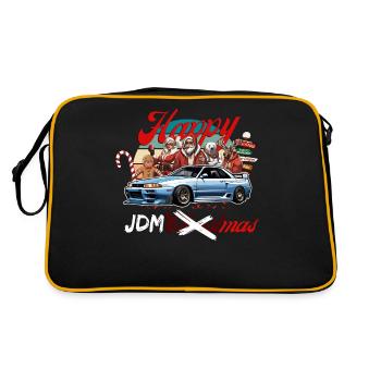 Jdm christmas edition / Tuning Mechanic Costume - Retro Bag - black/gold - Back