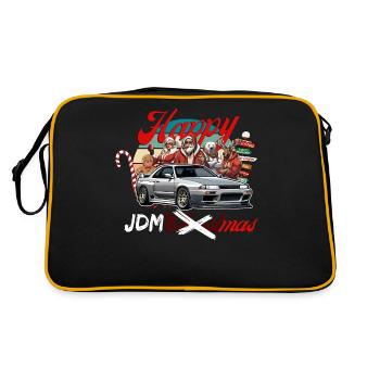 Jdm christmas edition / Tuning Mechanic Costume - Retro Bag - black/gold - Back