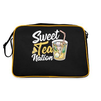 Süßer Tee Nation Süßer Tee Eistee - Retro Tasche - Schwarz/Gold - Hinten