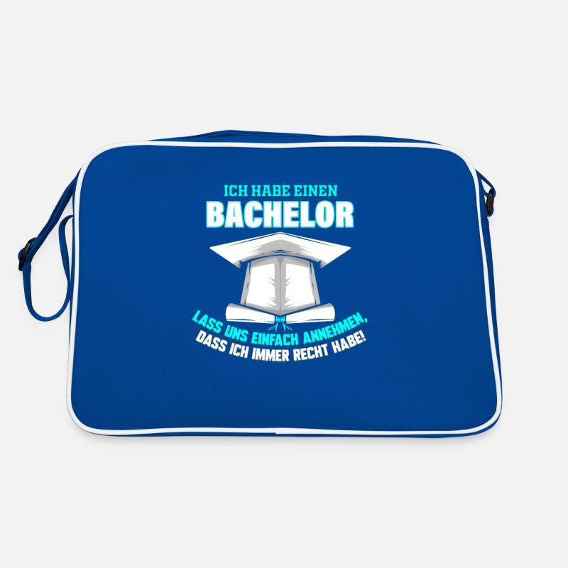 Bachelor Abschluss Geschenk Abschlussfeier Retro Tasche
