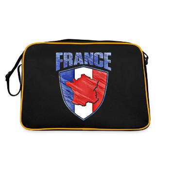 France - Sac Retro - noir/or - Dos