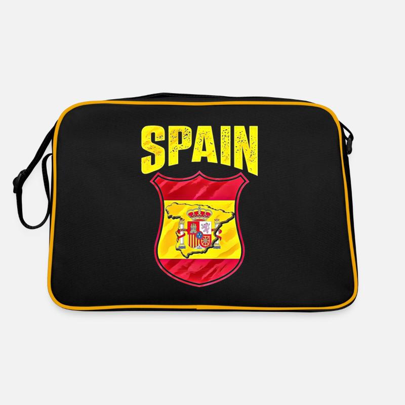 Spanien - Retro Tasche - Schwarz/Gold