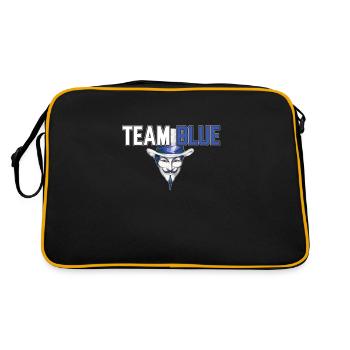 Team Blue Hackathon White Hat Hacker's Pride - Retro Bag - black/gold - Back