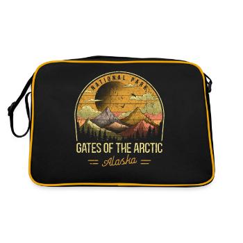 Test-Nationalpark - Retro Tasche - Schwarz/Gold - Hinten
